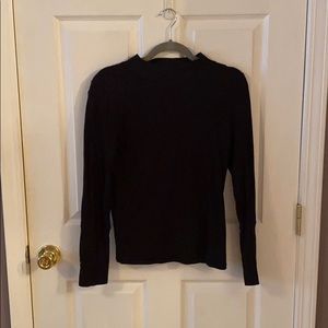 Free People Mock Neck Long Sleeve Ribbed Top